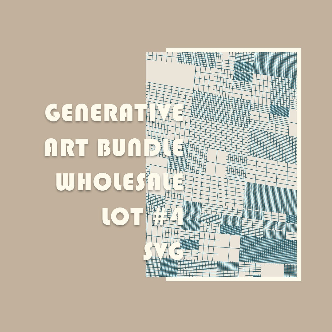 Generative Art Grids: Wholesale Pen Plotter SVG Bundle (digital ...