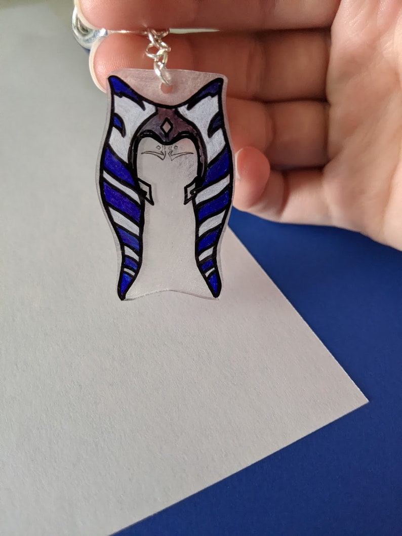 Ahsoka Tano keychain Star Wars Etsy