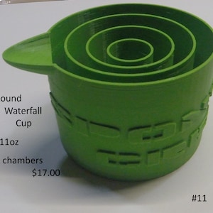 Round waterfall 4 chamber cup 11oz Toy#11