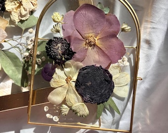 Pressed Bridal and Memorial Bouquet Preservation Arch Frame