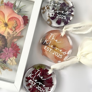 Bridal and Memorial Floral Preservation Ornament Keepsake