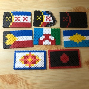 Perler Bead Dream SMP Flags