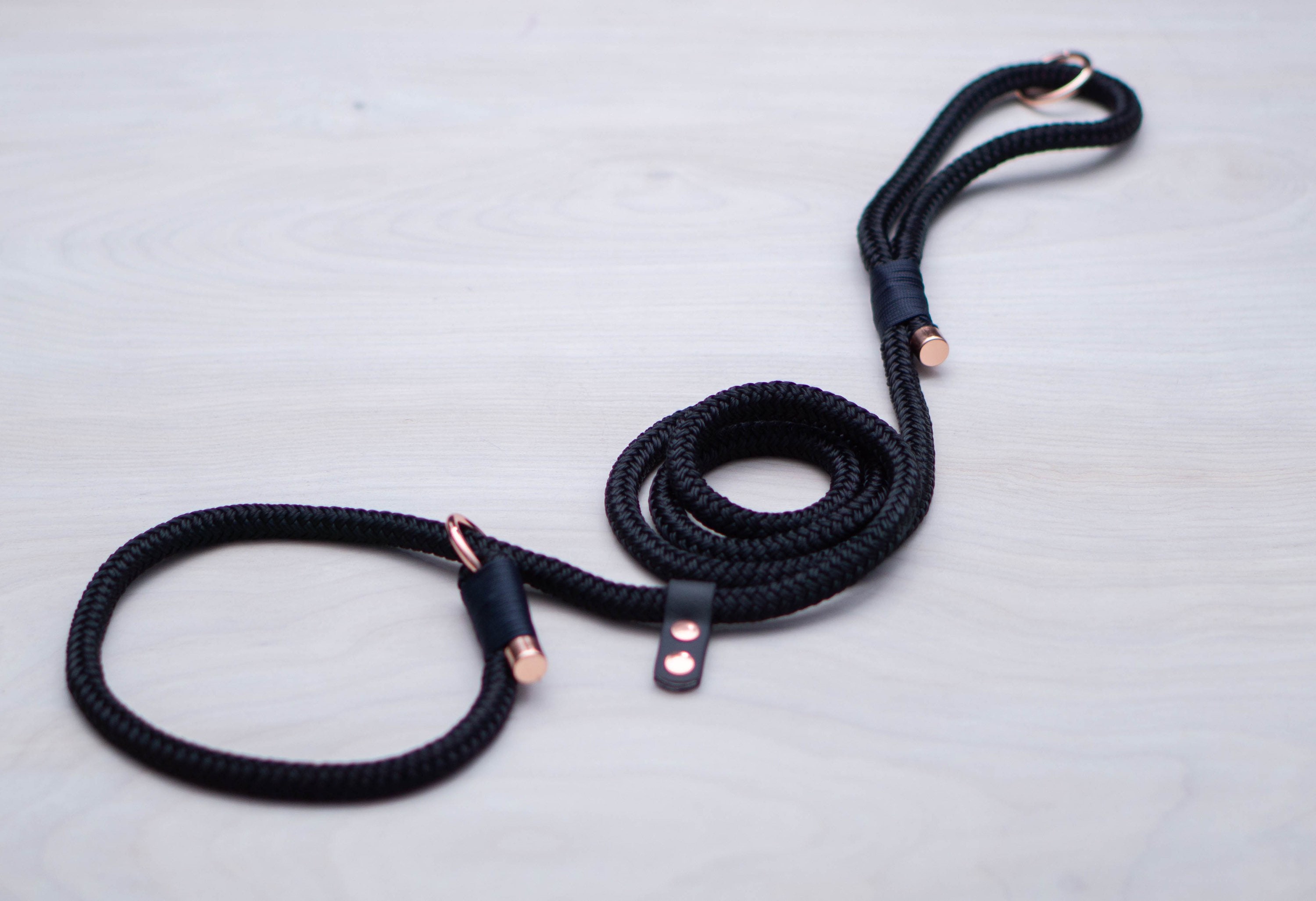 Black Slip Leads 5/6ft Dog Rope Slip Lead Strong Dog Slip Etsy