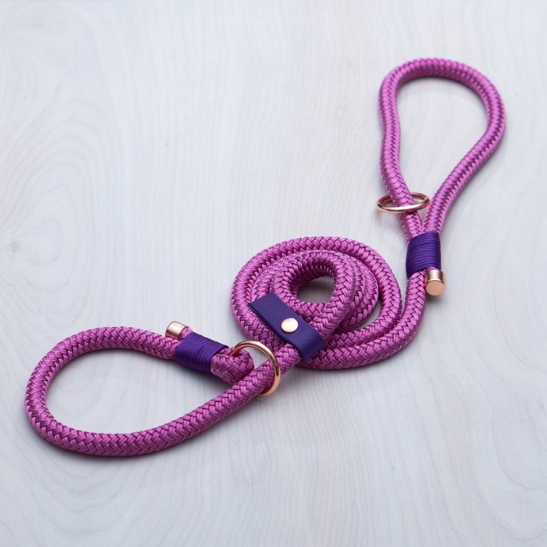 Pink Berry Slip Leads 5/6ft Dog Rope Slip Lead Strong Dog Etsy