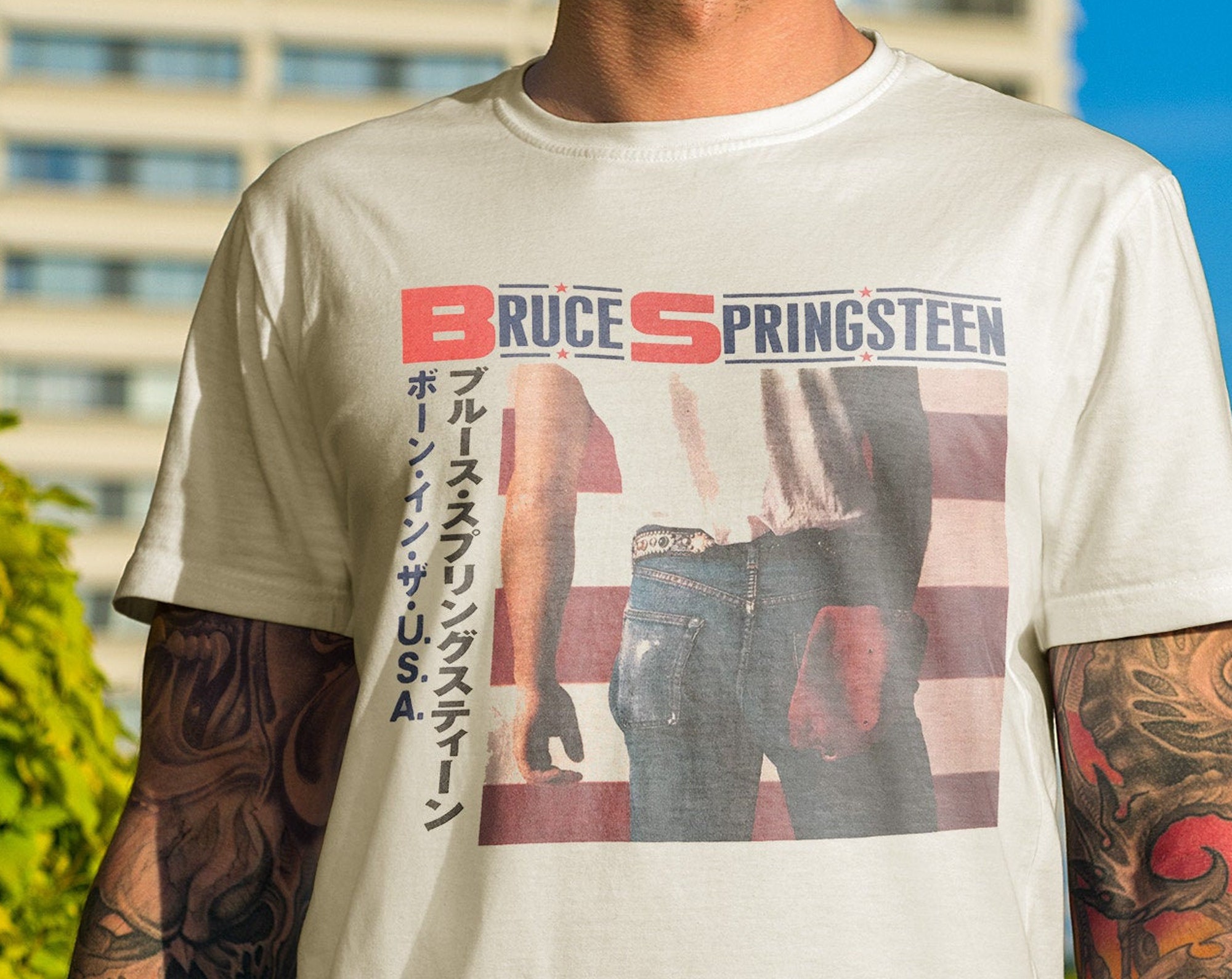 Bruce Springsteen - Born in the USA (Japanese Design) T-Shirt