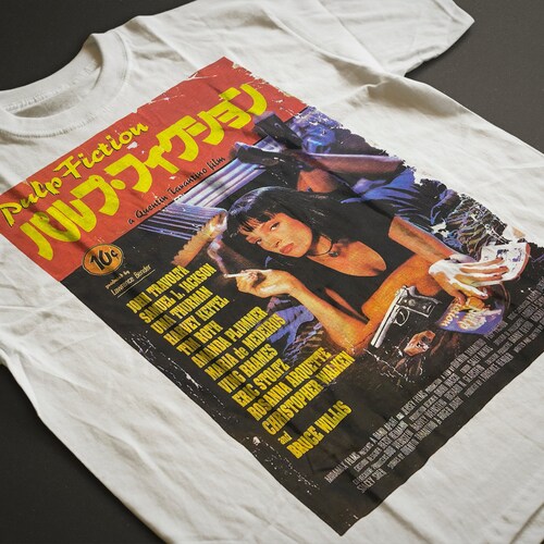 pulp fiction poster t shirt