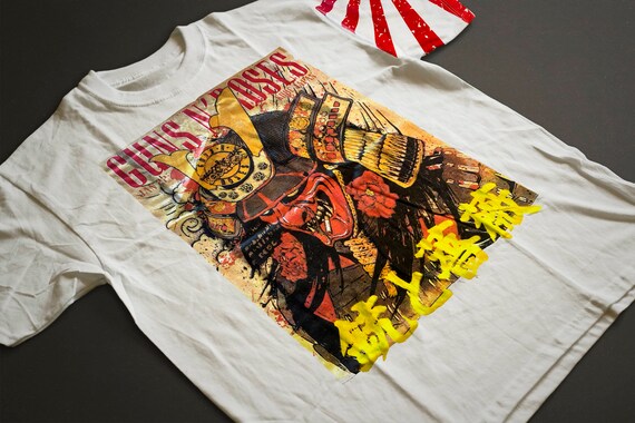 Guns N Roses Live In Kobe Japan Japanese Print Cream Etsy