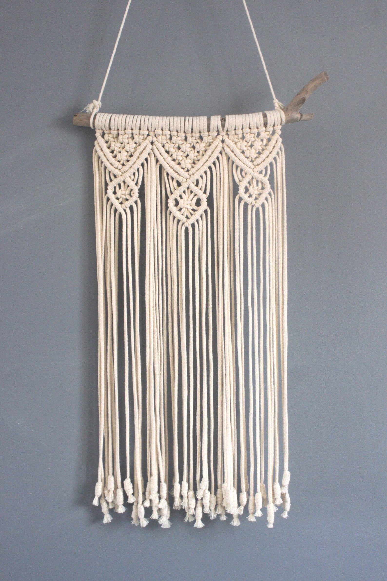 Macrame pano decor wall hanging leaves decor rustic boho ...
