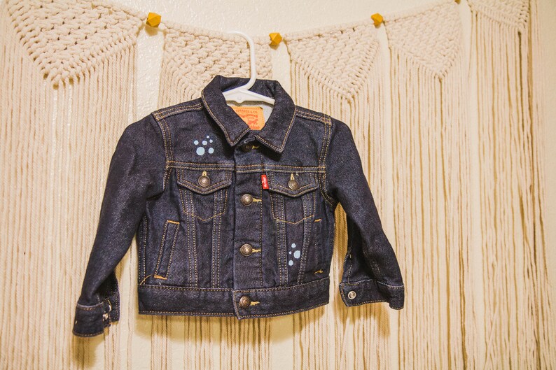 Baby Shark Jacket Custom Hand Painted Denim Jacket Baby/toddler Denim