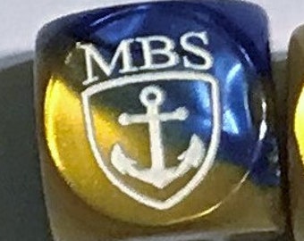 MBS Dice - Blue and Gold