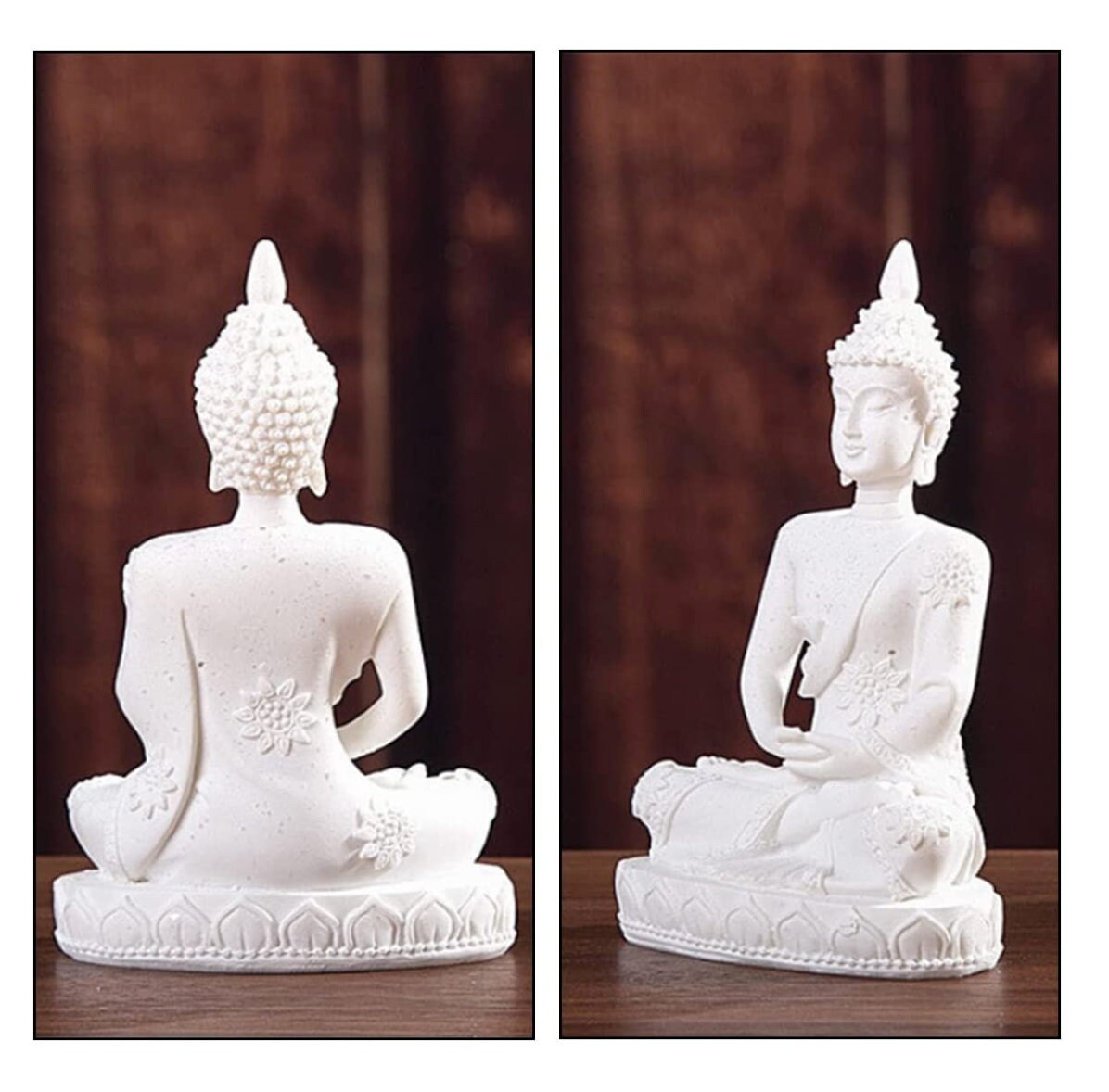 4 Types of Buddha Statue Made From Sandstone Yoga Buddha Figurine