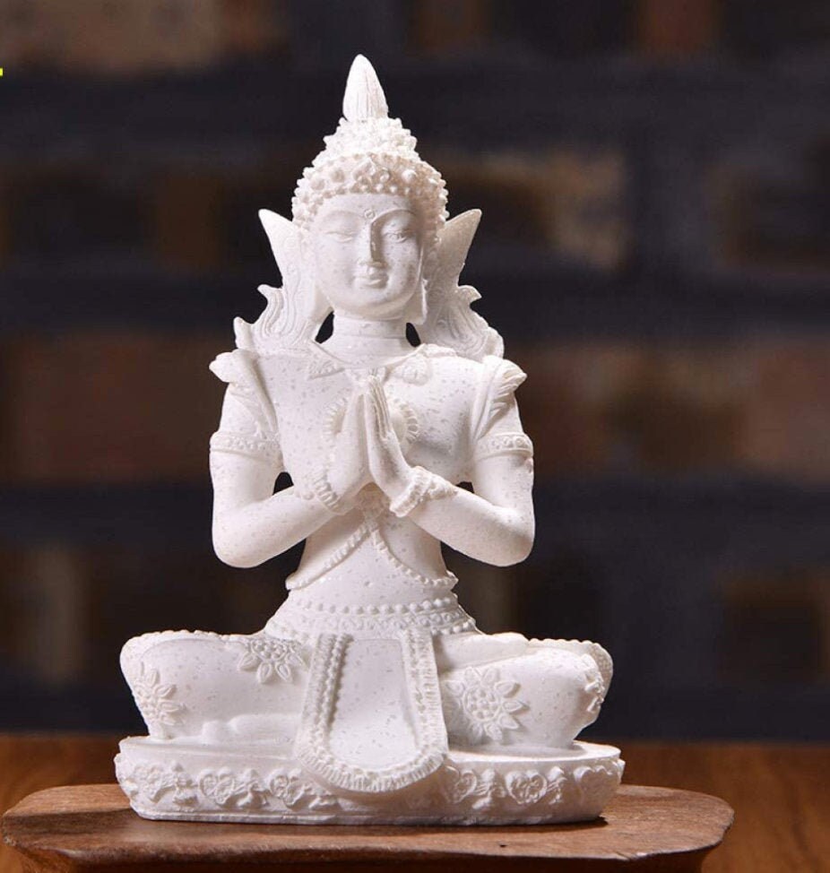 4 Types of Buddha Statue Made From Sandstone Yoga Buddha Figurine