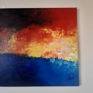 Dark nights Original Oil Painting Abstract Painting