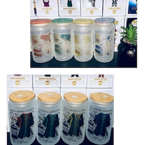 Wizard House Frosted Glass Cup