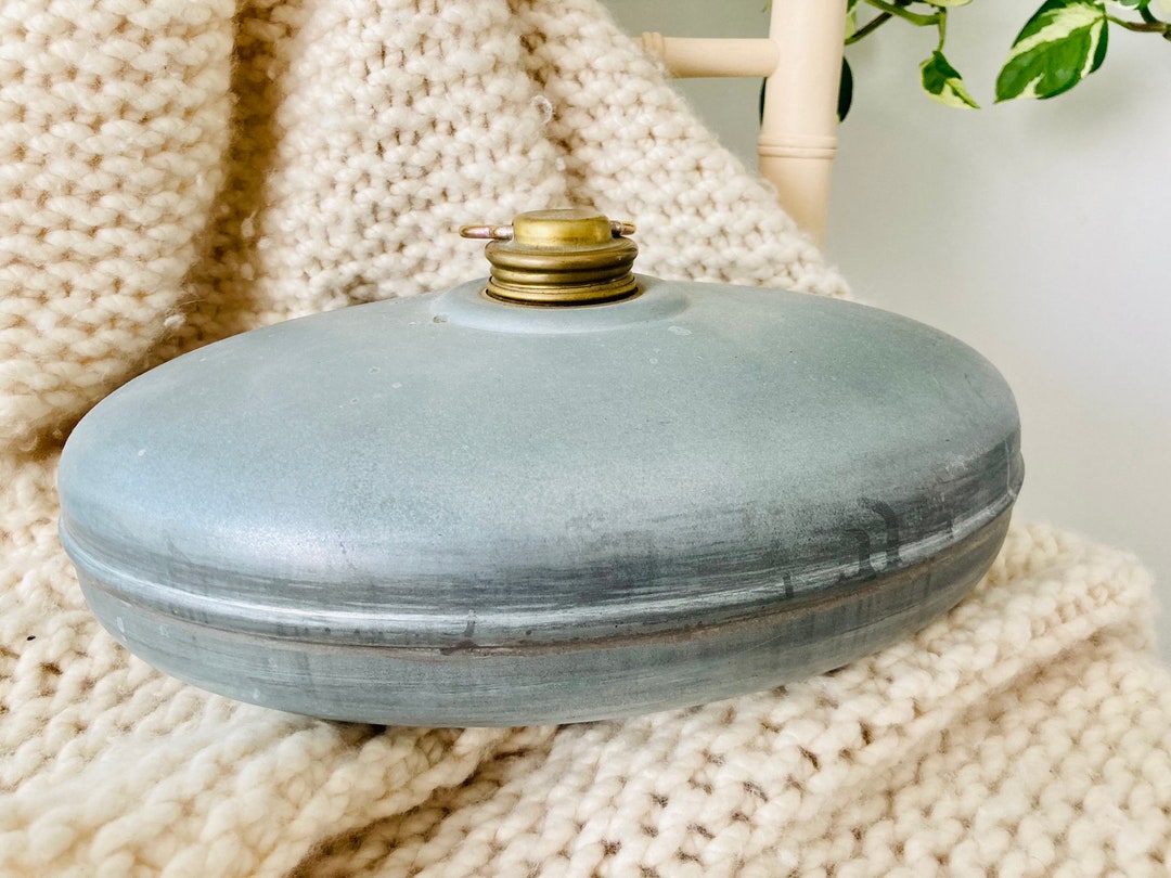 Vintage Galvanized Metal Bed Warmer Vessel/container Etsy