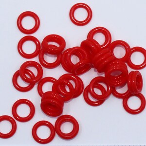 Small Red Silicone No-Snag Stitch Marker