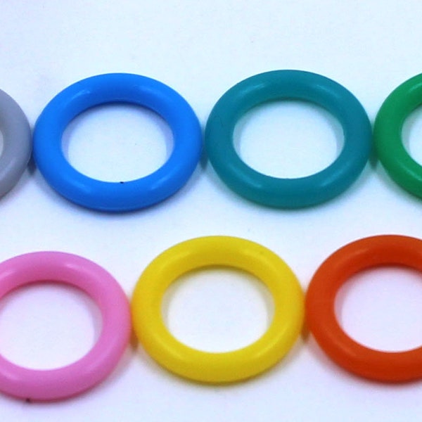 Medium Multi-colored Silicone No-Snag Stitch Marker