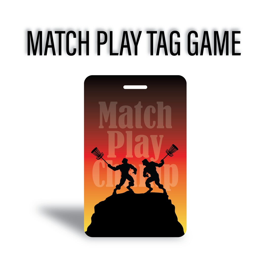 Match Play Disc Golf Bag Tag Etsy