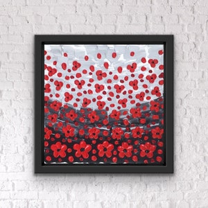 Impasto palette knife acrylic painting