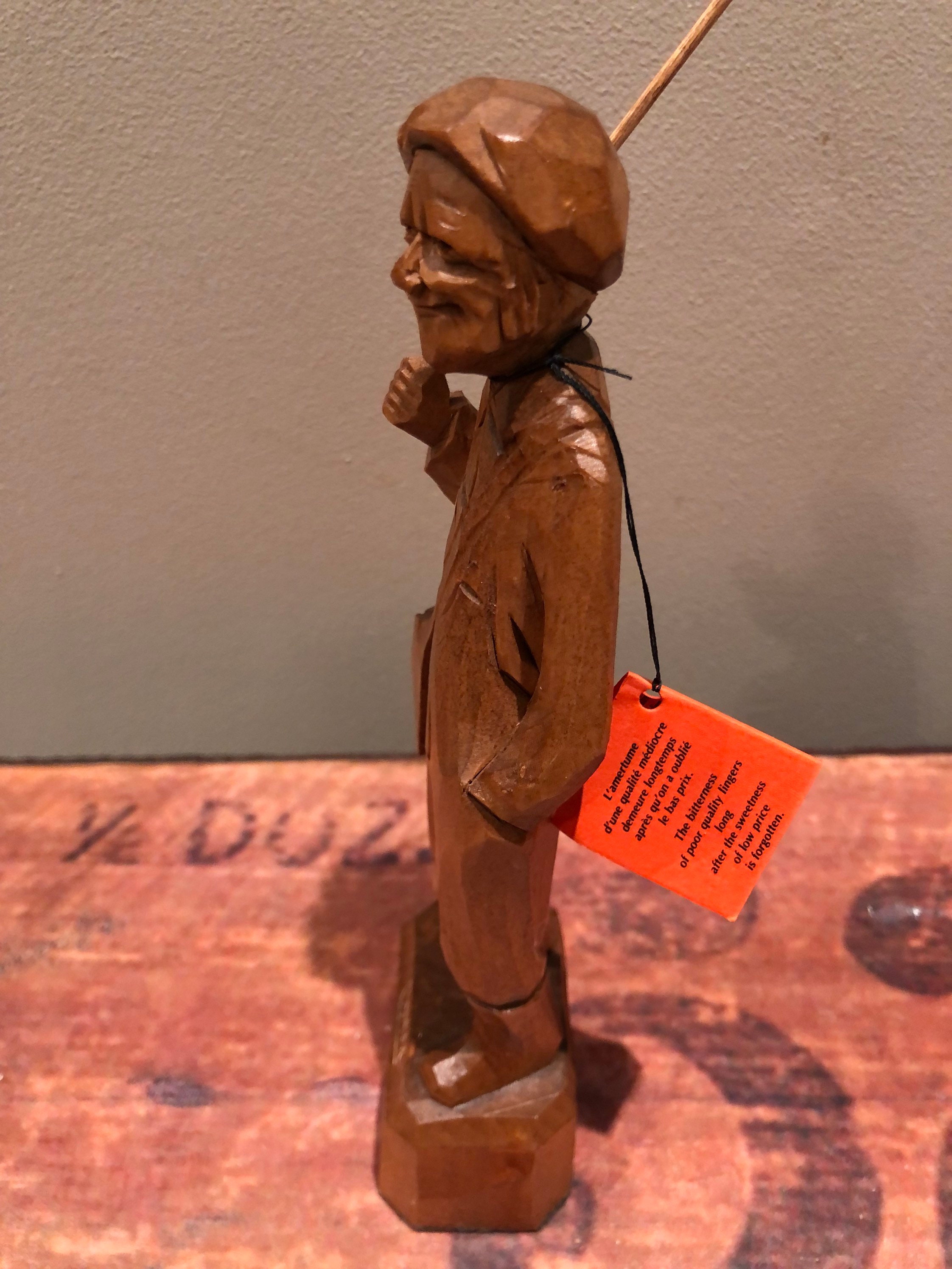 1970 Vintage Wood Sculpture Caron Inc. Hand Carved Etsy