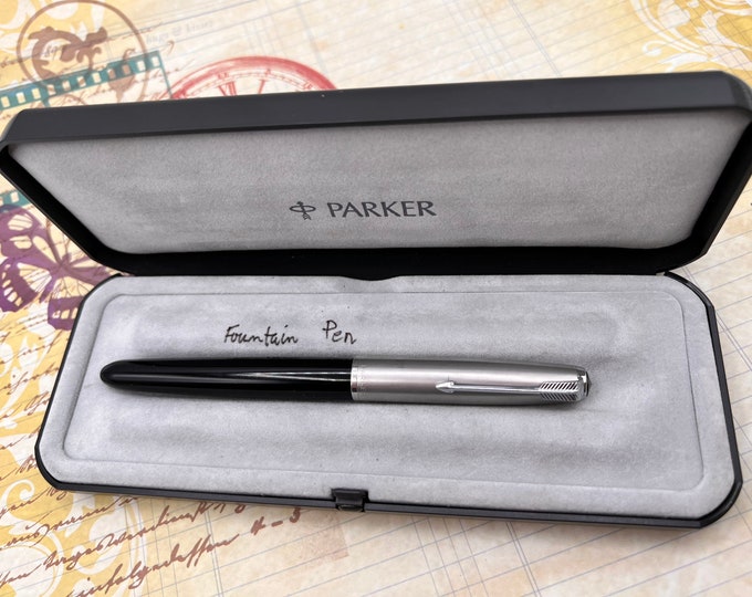 RARE Parker 51 Aerometric Fountain Pen, 14K Nib, 1950s Made in England ...