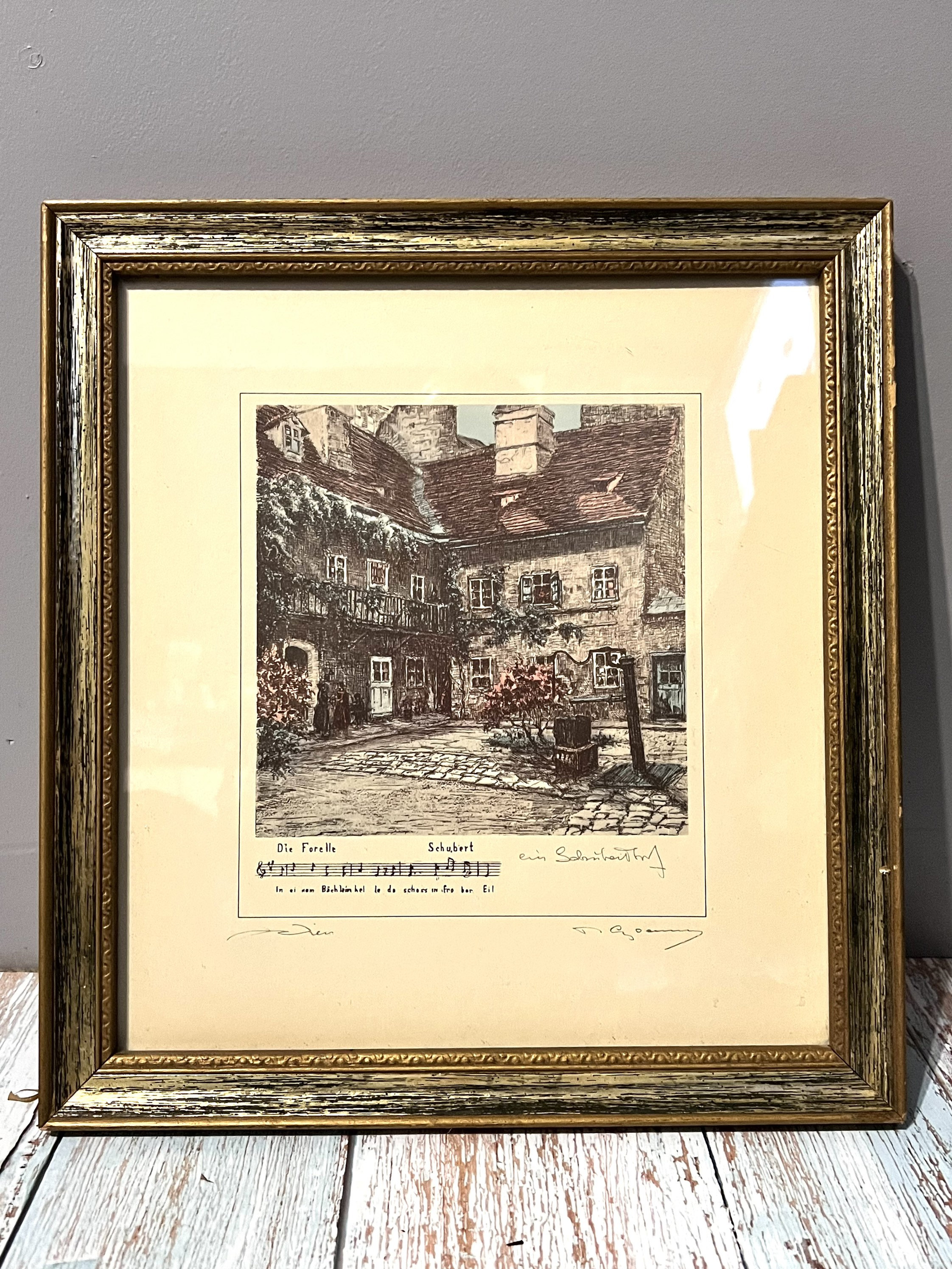 Vtg Herta Czoernig Gobanz Framed Watercolor 1886-1970 Austrian, Wall Art, Etching, Titled die Forelle Gold Gilded, Wall Hanging, Signed - Etsy Vtg Herta Czoernig Gobanz Framed Watercolor 1886-1970 Austrian, Wall Art, Etching, Titled die Forelle Gold Gilded, Wall Hanging, Signed - Etsy