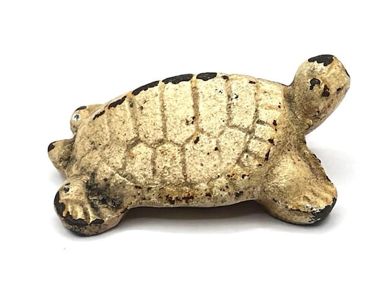 Vintage Cast Iron Turtle Paperweight: Rustic Farmhouse Decor - Etsy