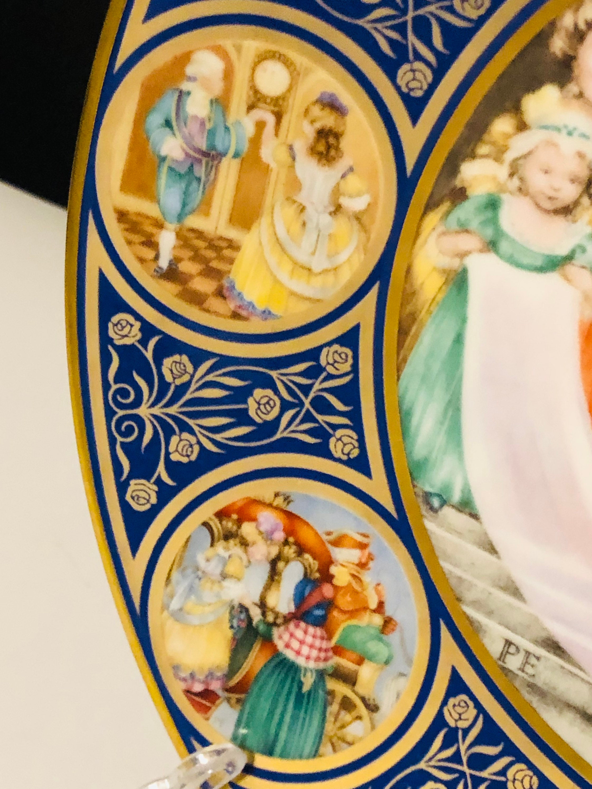 プロフ必読PorcelaineFranklinシンデレラプレート限定版1978年