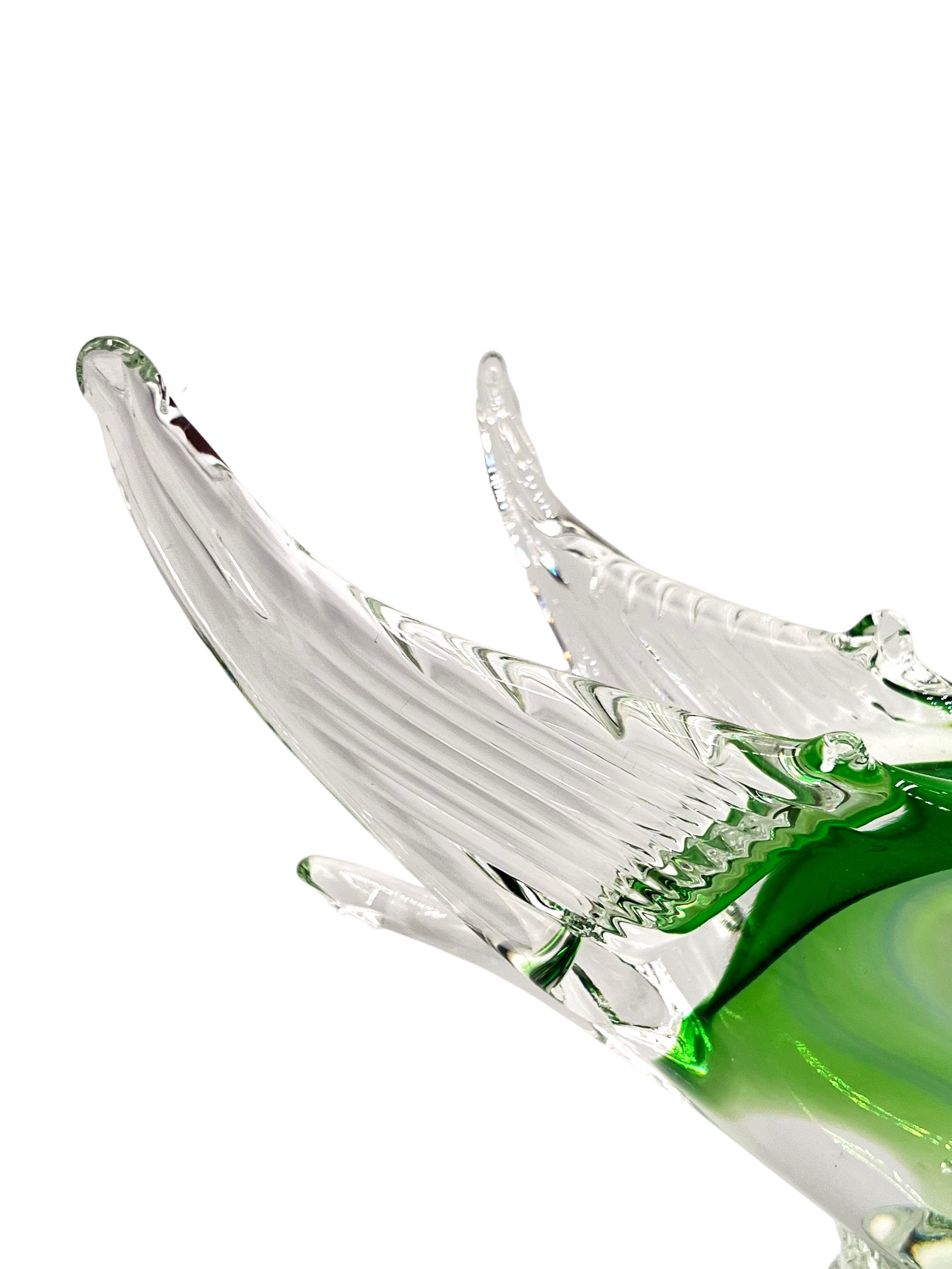 ムラーノ スワン　アルキメデセグソ グリーン アラバストロンガラスの白鳥彫刻 ムラーノ – 白鳥 – アルキメデ・セグソ - Etsy 日本