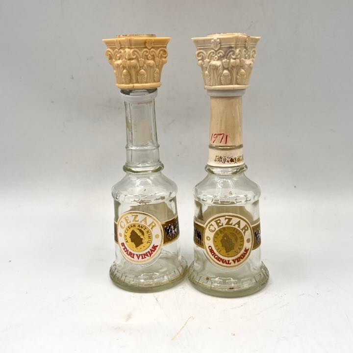 Vintage Liquor Bottle, CEZAR VINJAK BASE, Empty Bottle
