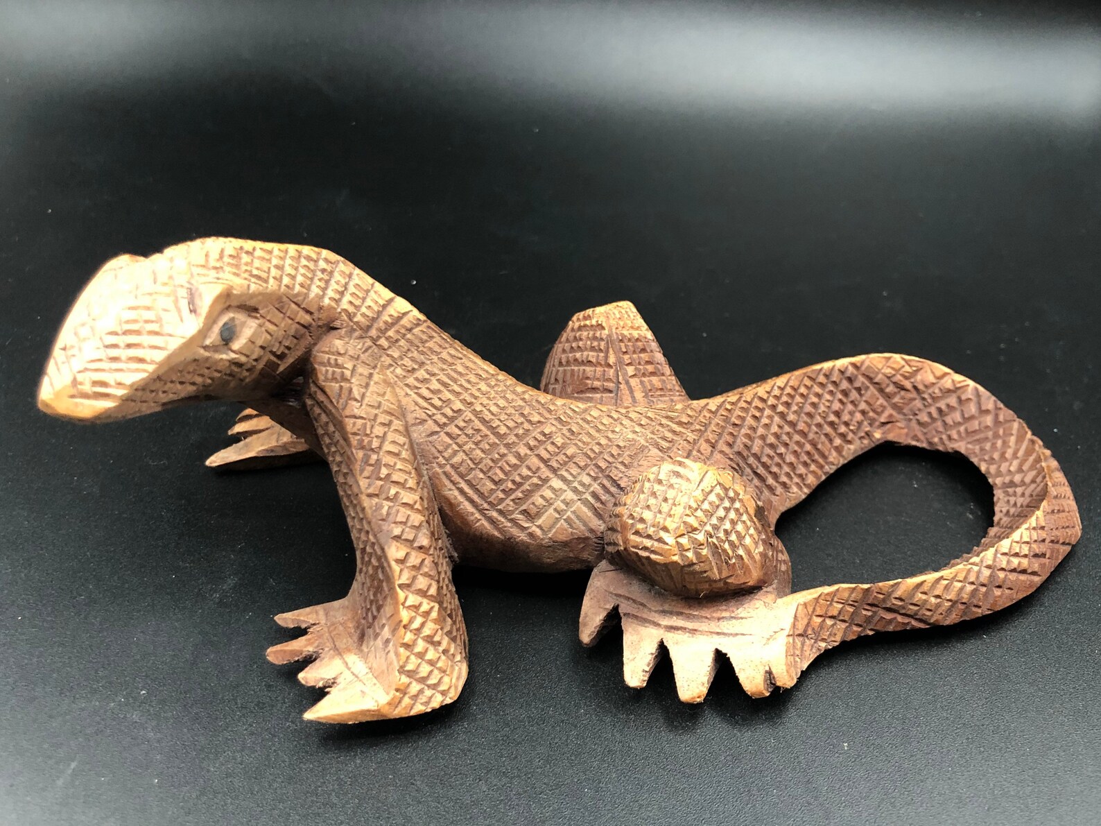Hand Carved Life Like Gecko Solid Wood Reptile Lizard Made Etsy
