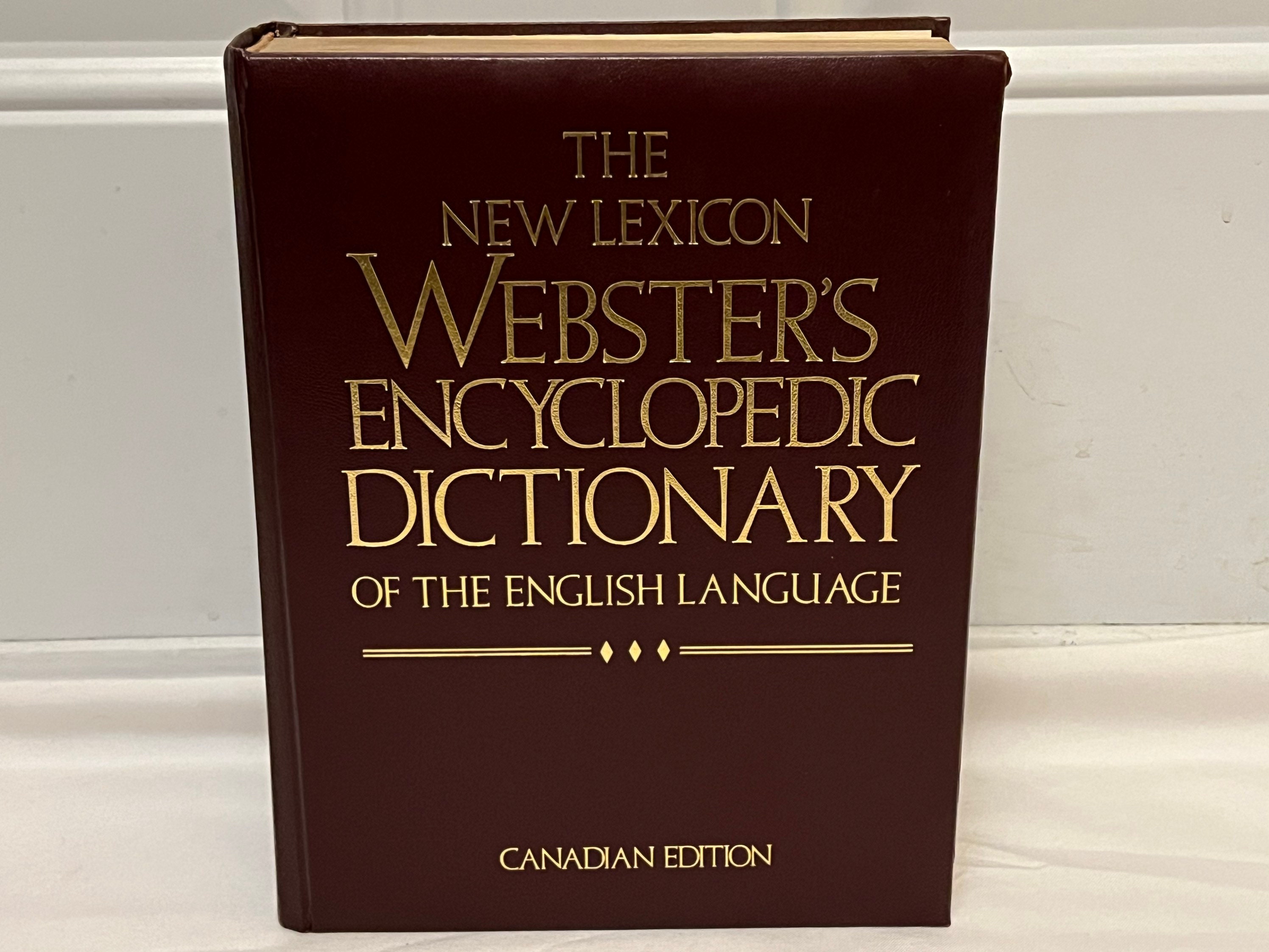 1988 the New Lexicon Webster's Encyclopedic, Dictionary of