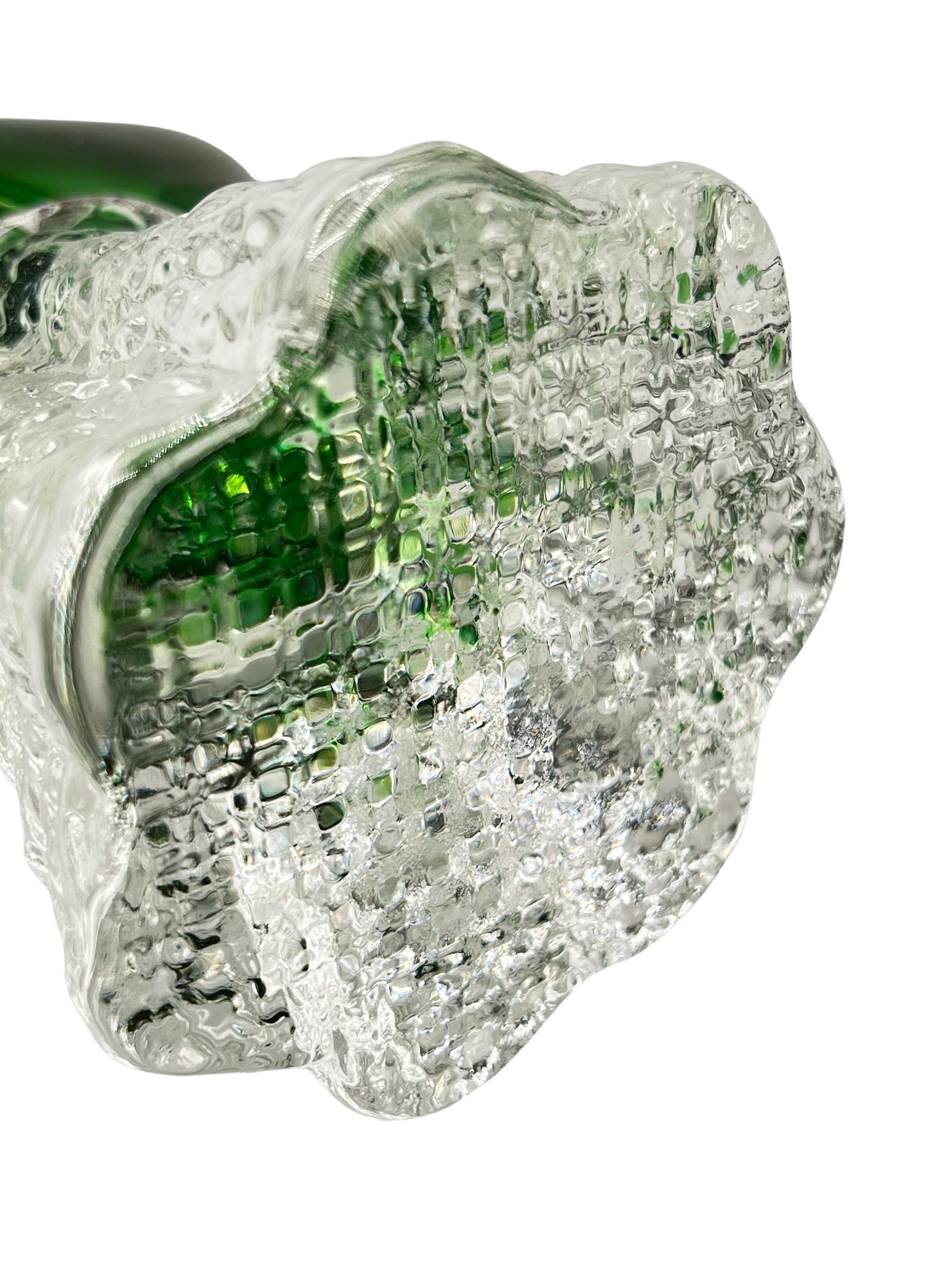 ムラーノ スワン　アルキメデセグソ グリーン アラバストロンガラスの白鳥彫刻 ムラーノ スワン アルキメデセグソ グリーン アラバストロンガラスの