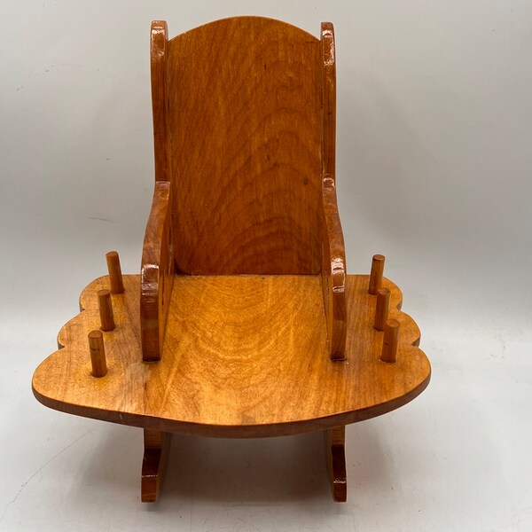 Wooden Miniature Rocking Chair Etsy
