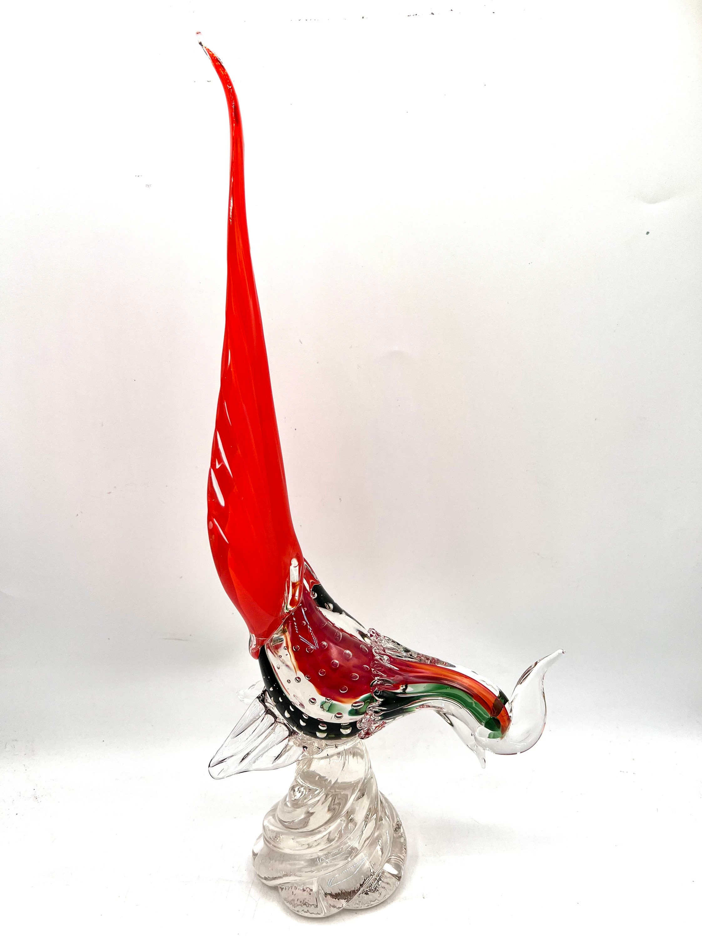 ヴィンテージ アルフレッド バルビーニ ムラーノ アート ガラス キジの