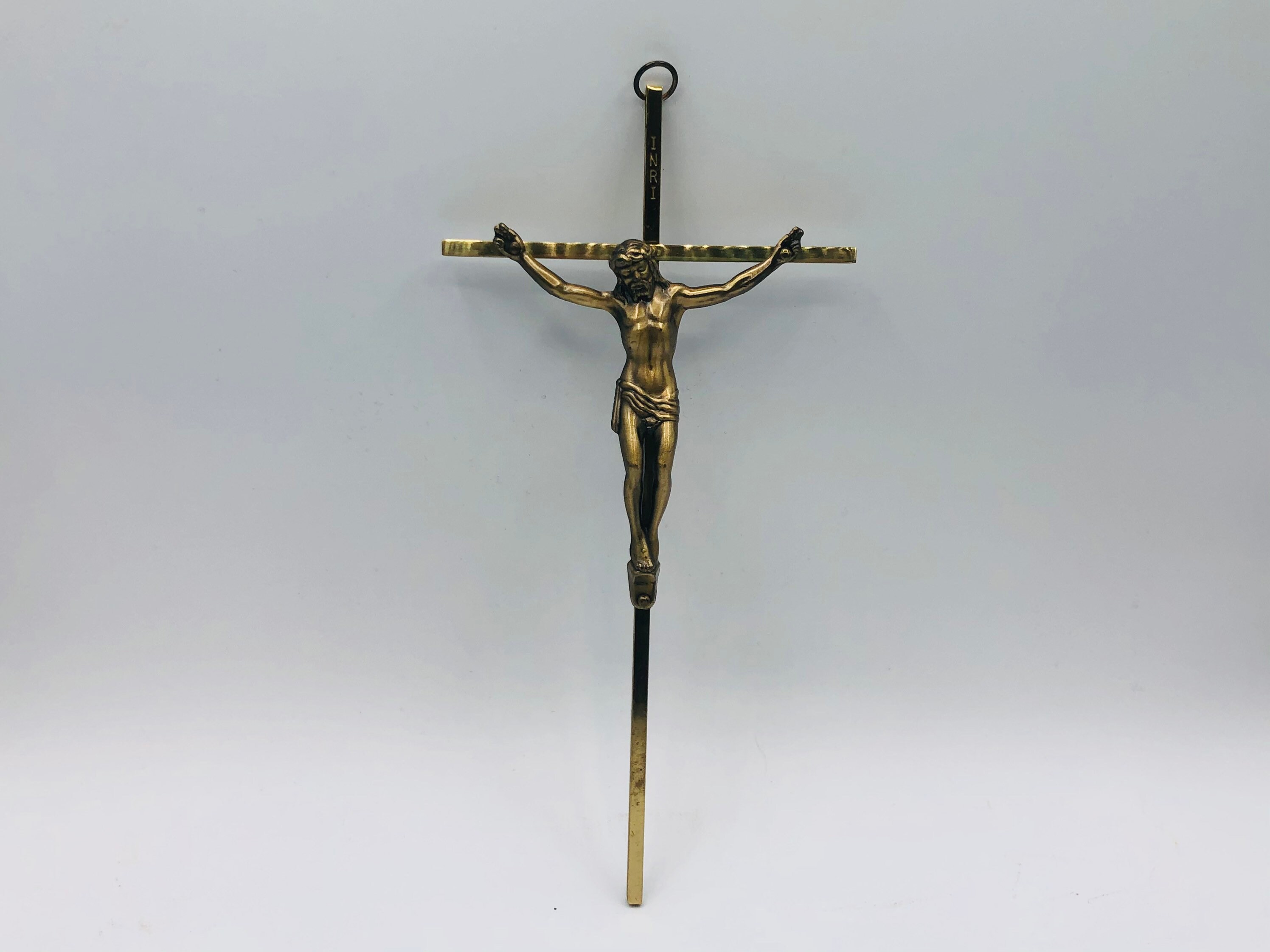 Gold Cross INRI Wall Hanging Religious Wall Art Wall Hanging Etsy