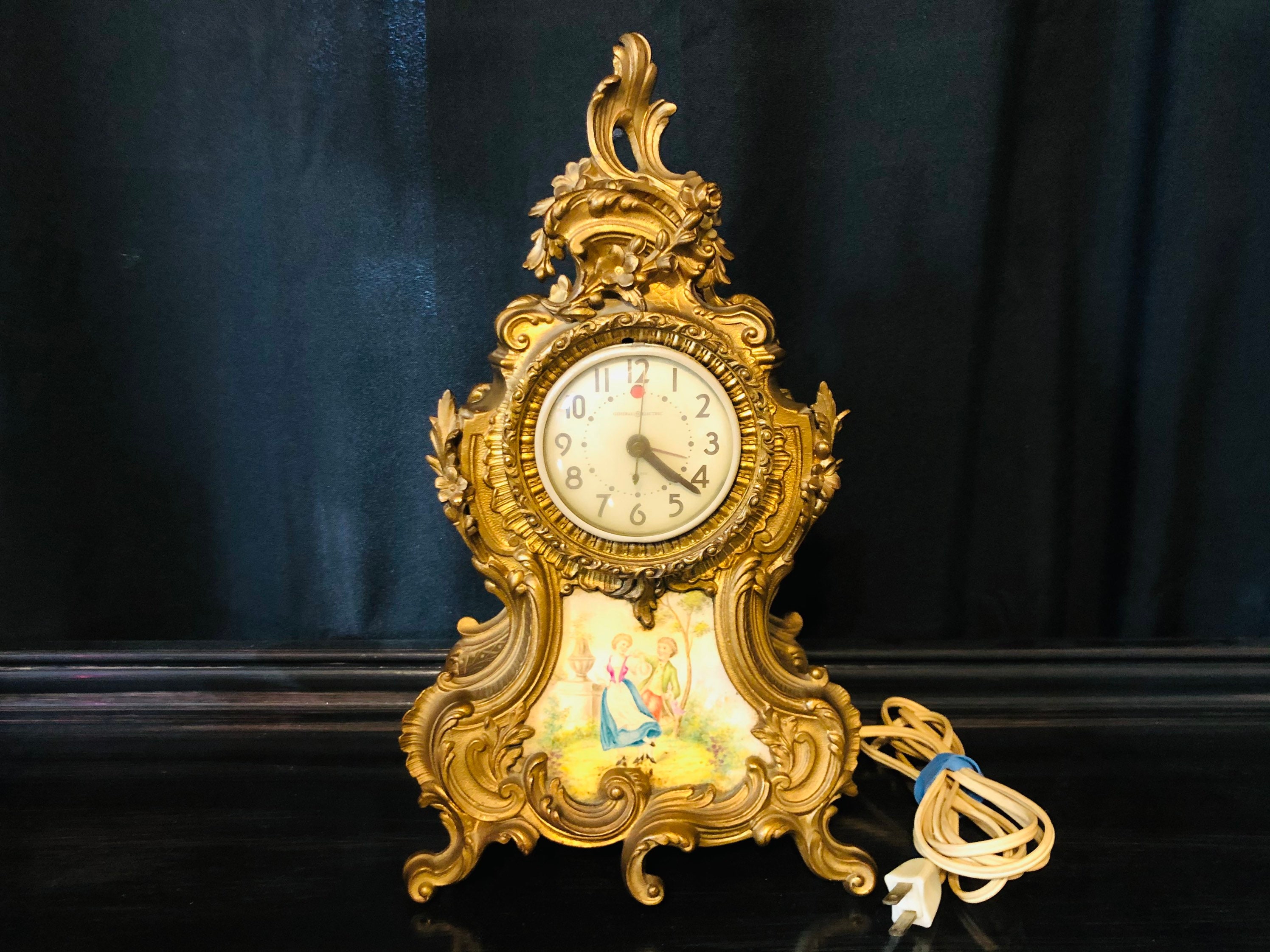 Antique RARE Mantel Clock French Ormolu Gold Gilt Table Etsy