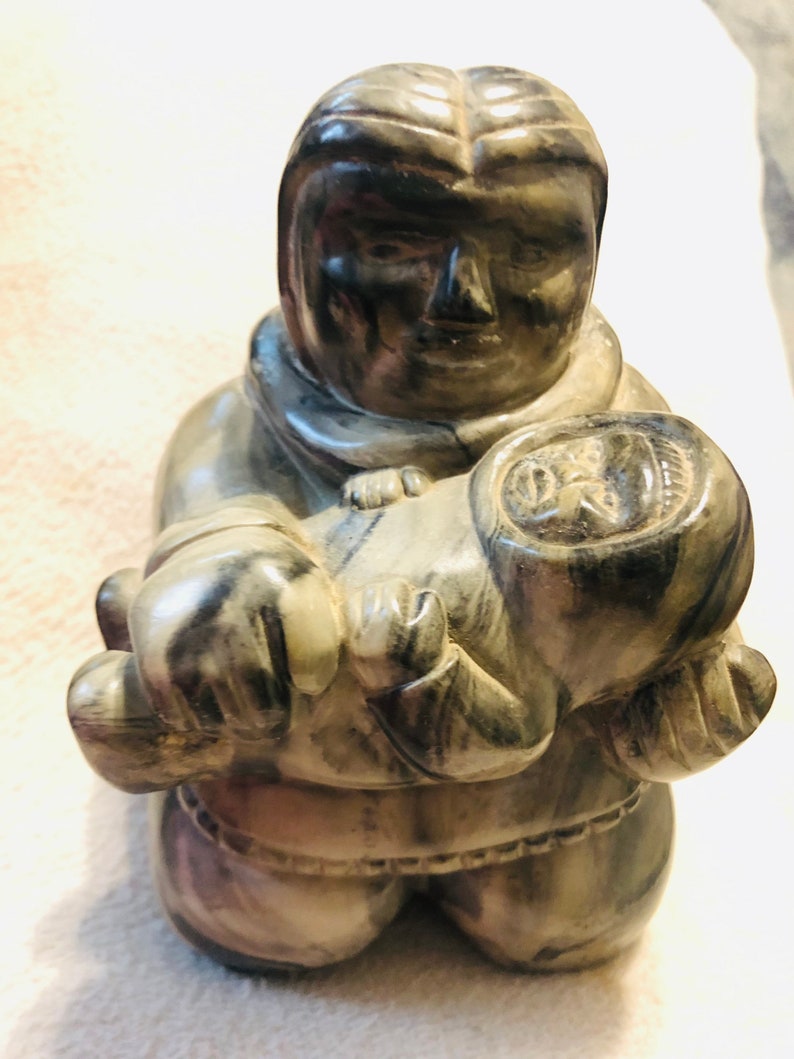 Vintage Thorn Canada Aboriginal ART Eskimo Inuit Sculpture Etsy