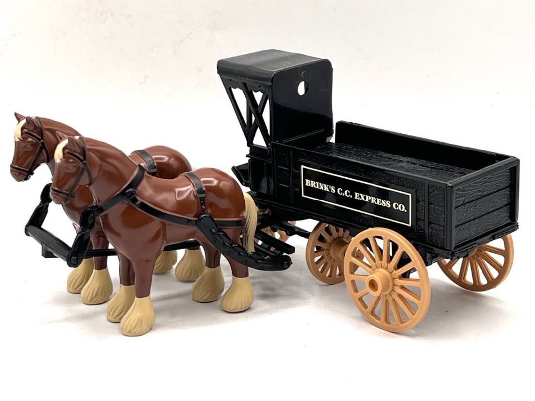 Ertl Collection Vintage Horse & Wagon, ERTL Collectibles, Die Cast Metal, Pair of ...