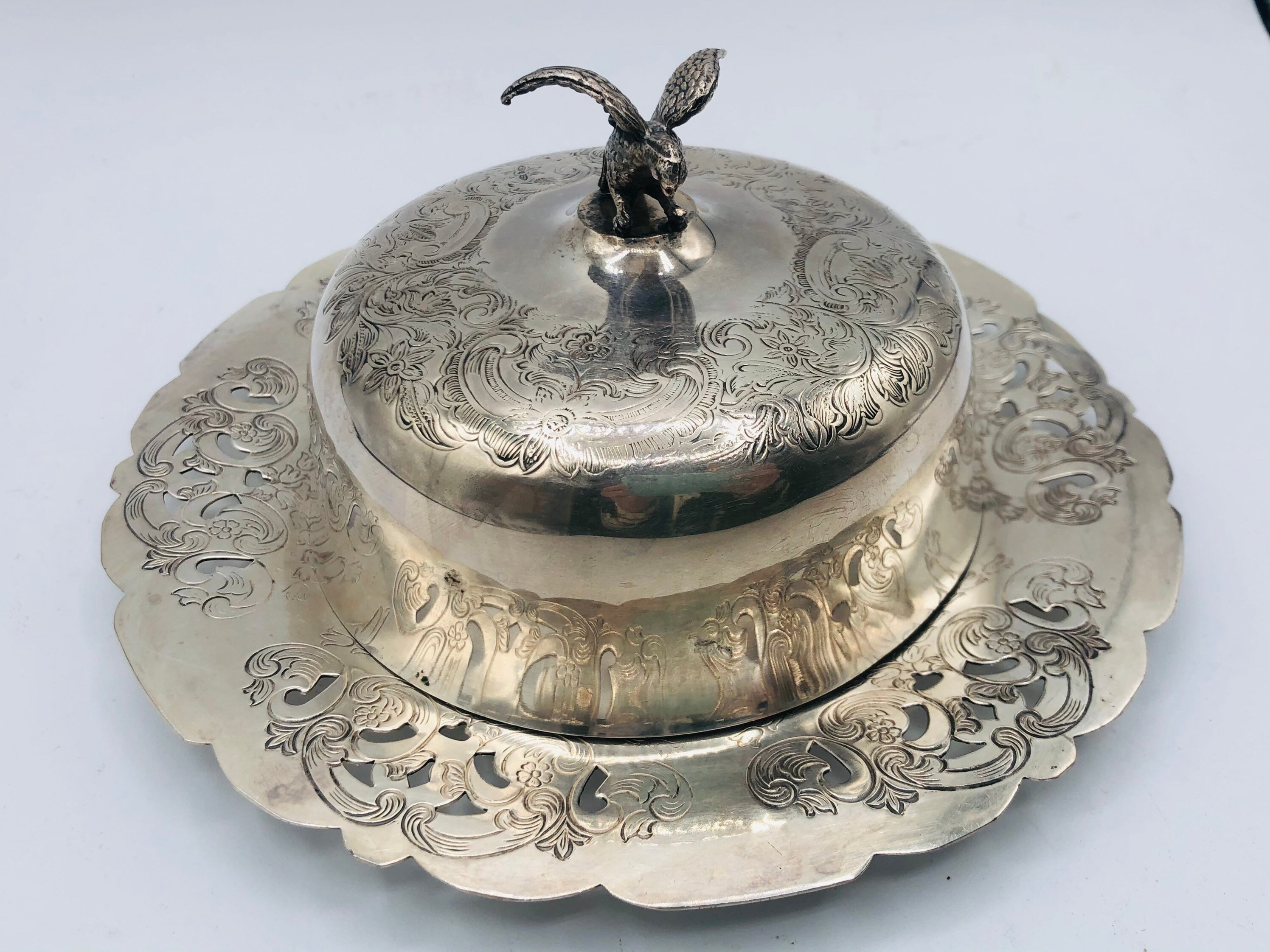 Vintage Viking Silver Dome Butter Dish Silver Plated Viking Etsy