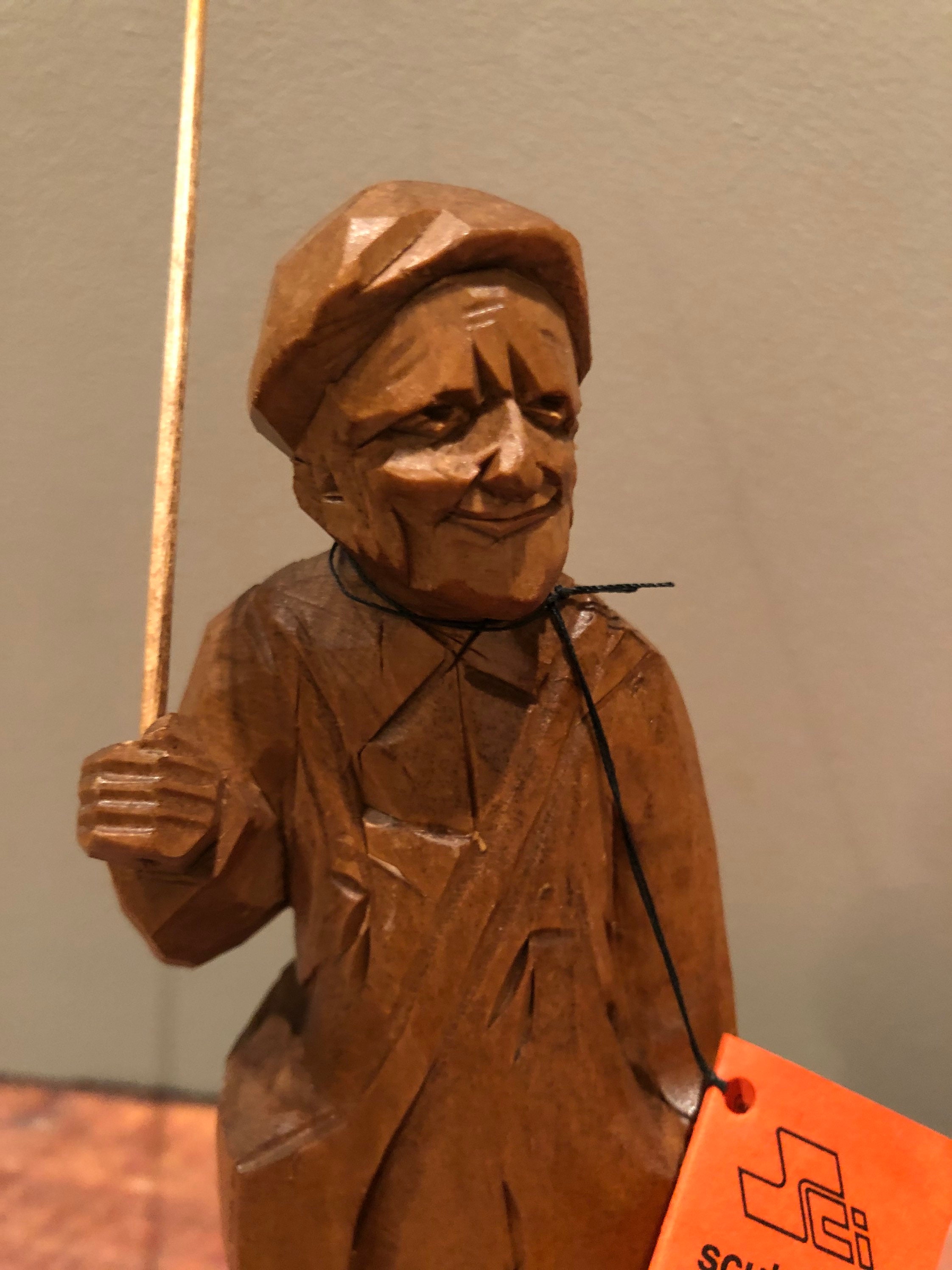 1970 Vintage Wood Sculpture Caron Inc. Hand Carved Etsy