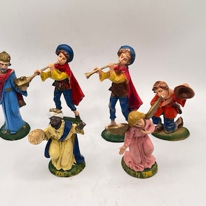 Vintage Nativity Figurines, 6 Replacement Pieces, Signed Italy, Creche Pieces, Christmas Nativity, Your Choice, Christmas Manger
