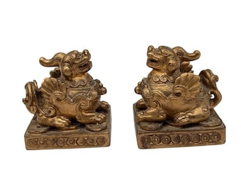 アンティーク中国製赤釉狛犬：磁器製守護獅子像 - Etsy 日本