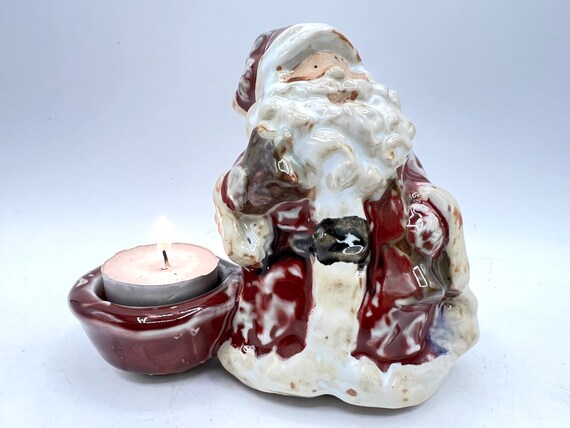 Santa tea light on sale holder