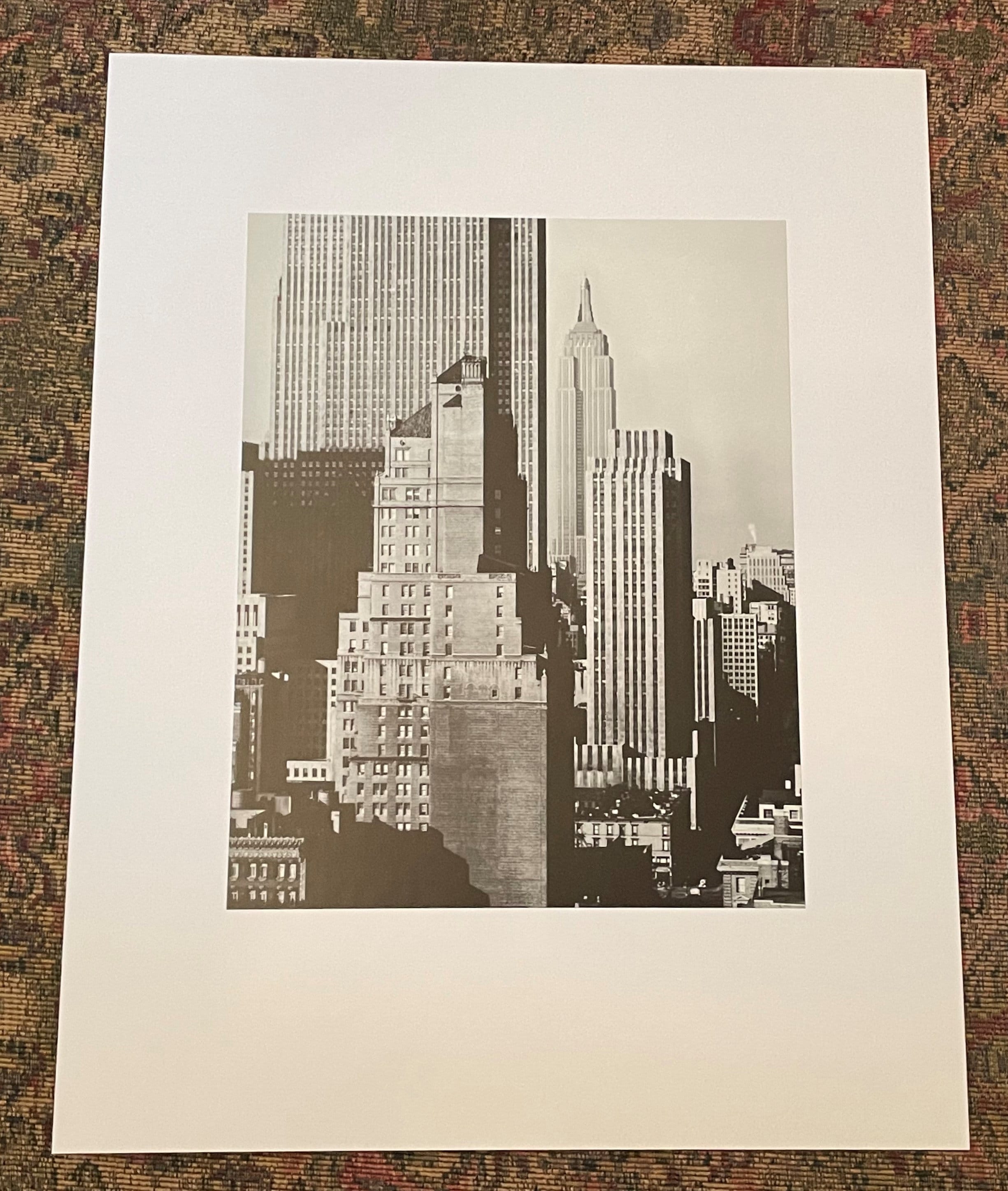 入手困難なANSEL ADAMS ニューヨーク市 1938年頃 フォトリトグラフ 9