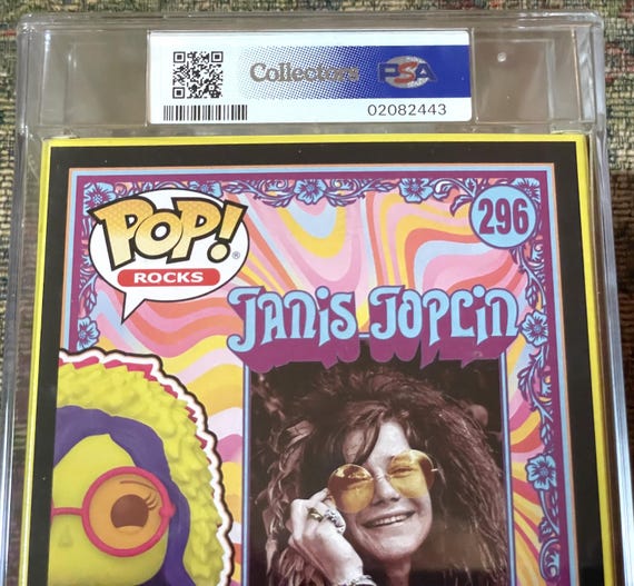 Figurine Pop! Janis Joplin Blacklight Exclusive - Collection Funko, édition Spéciale Fluorescente - 10