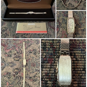 Rare, Vintage, Ladies Lucien Piccard 14kt Gold Case, with Gold Filled watch band, Elegant Wristwatch With Original Box and Pamphlet, Working