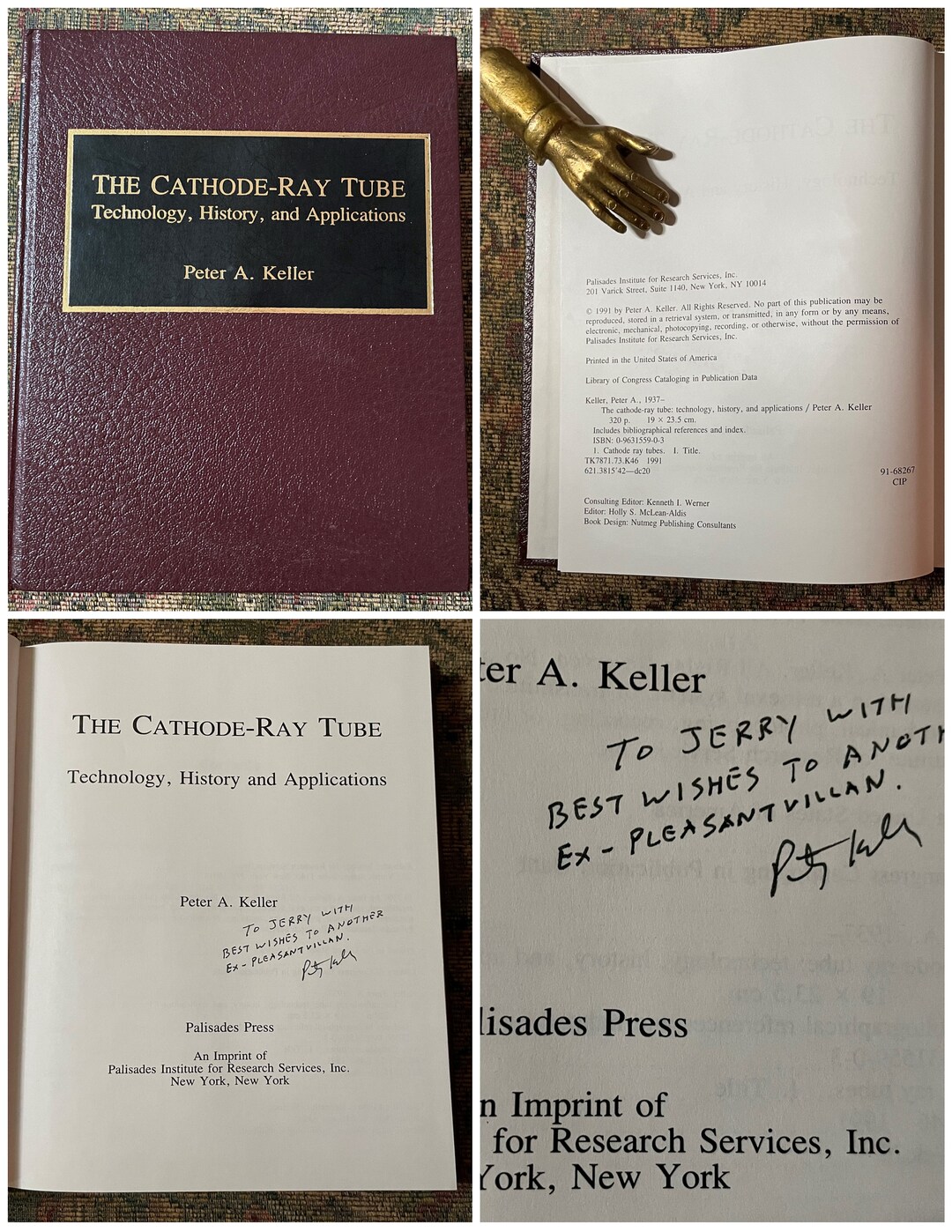 The Cathoderay Tube Hardcover 1st Edition Book 1991 SIGNED &