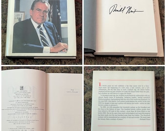 Rare, Vintage, RICHARD NIXON SIGNED Hardcover Book with Original Dust Jacket, &quot;1999 Victory Without War,&quot; First Edition, First Printing