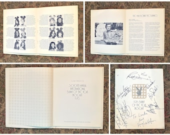 SIGNED by Hugh Hefner, Barbie Benton, Barbara Patterson, Artie Johnson (Laugh In Star), and Others 1976 Bunny of the Year Pageant Booklet